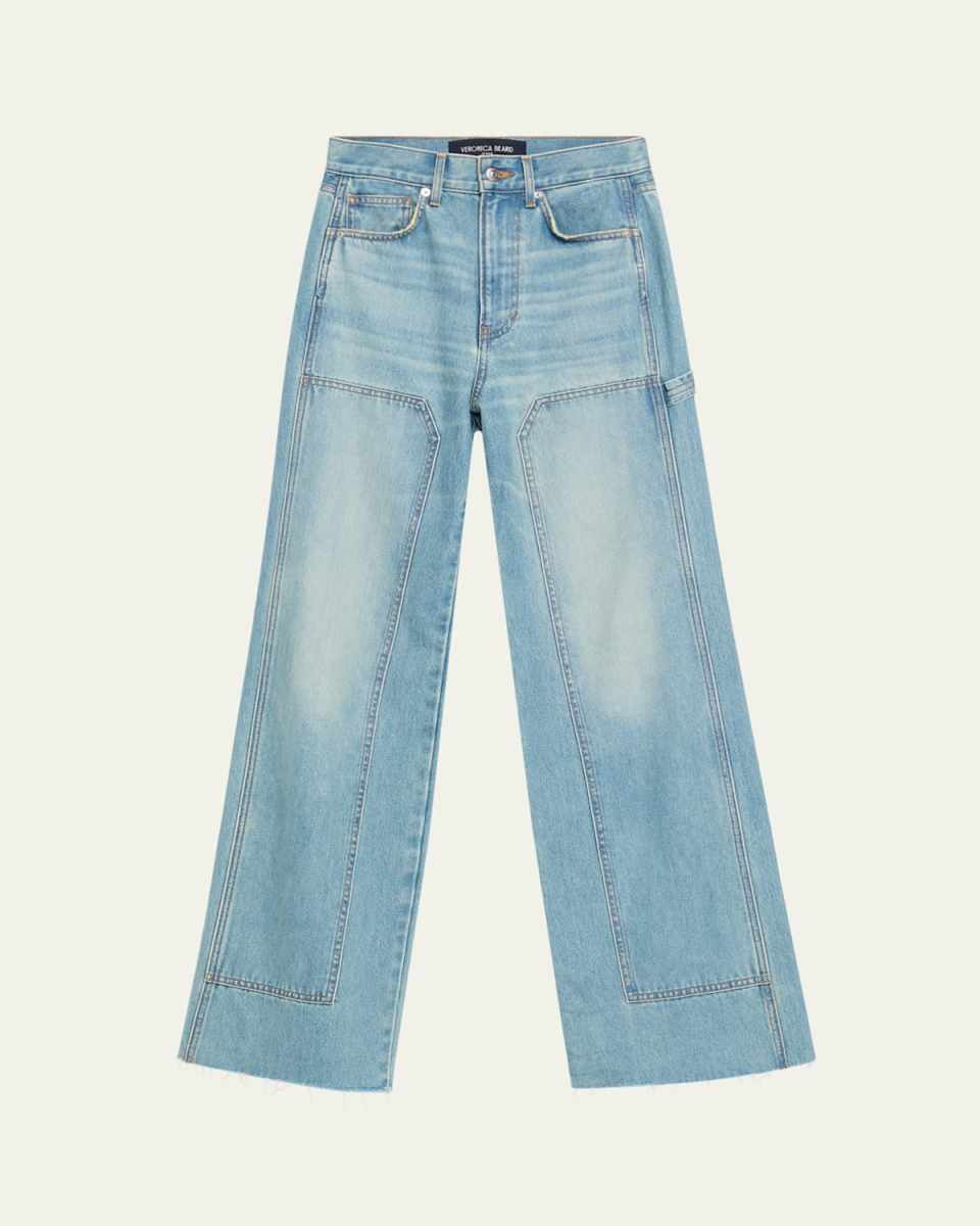 Taylor Wide-Leg Jeans with Chaps